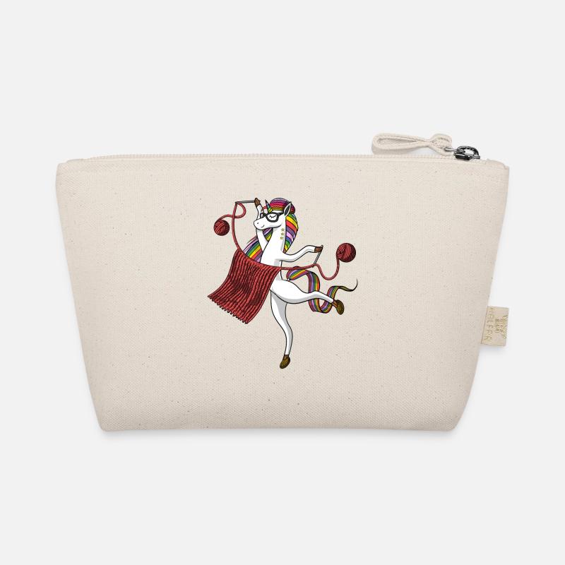 Unicorn Knitting Magical Yarn Knitter Organic Pouch