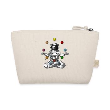 Space Astronaut Zen Yoga Meditation Cosmic Planet - Organic Pouch - nature - Back