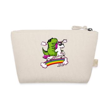T-Rex Dinosaure Equitation Unicorn Magical Rainbow - Trousse biologique - nature - Dos