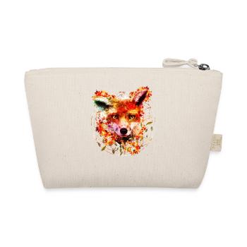 Watercolor Fox - Organic Pouch - nature - Back