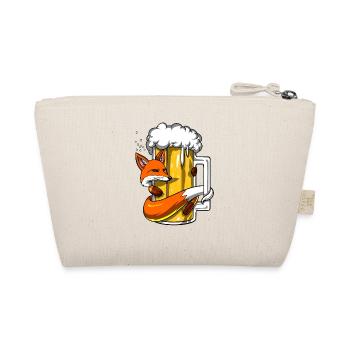 Funny Fox Beer Drinking Party - Organic Pouch - nature - Back