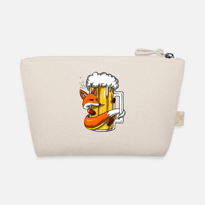 Funny Fox Beer Drinking Party Organic Pouch
