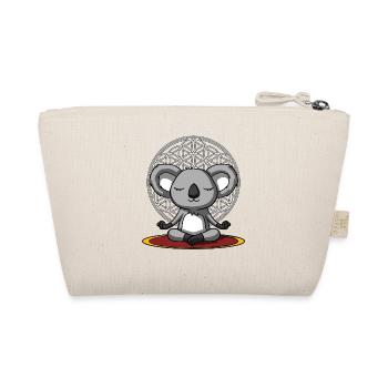 Niedliche Koala-Bärn-Zen-Yoga-Meditation - Bio-Täschchen - Natur - Hinten
