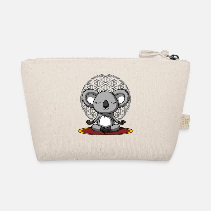 Cute Koala Bear Zen Yoga Meditation Organic Pouch