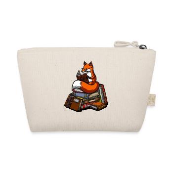Livre mignon renard lecture animal - Trousse biologique - nature - Dos