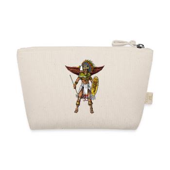 Aztec Eagle Warrior Native Mexican Indian - Organic Pouch - nature - Back