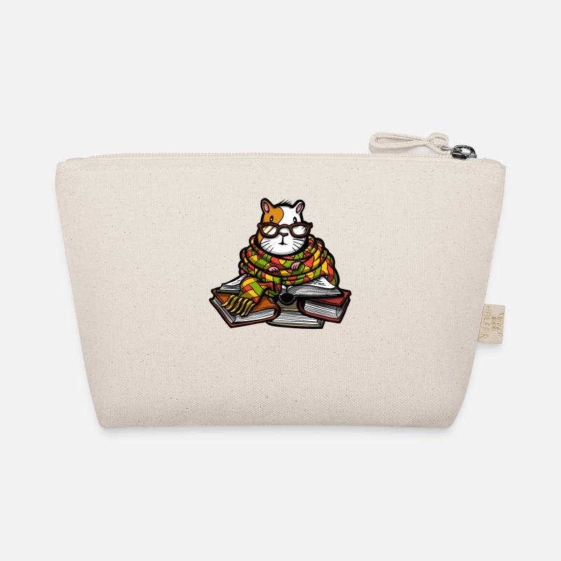 Guinea Pig Book Reading Cute Cavy Pet Organic Pouch