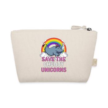 Speichern Sie die molligen Einhörner Rhino Magical Rainbow - Bio-Täschchen - Natur - Hinten