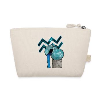 Aquarius Zodiac Sign Aquarius Gift T-Shirt - Organic Pouch - nature - Back