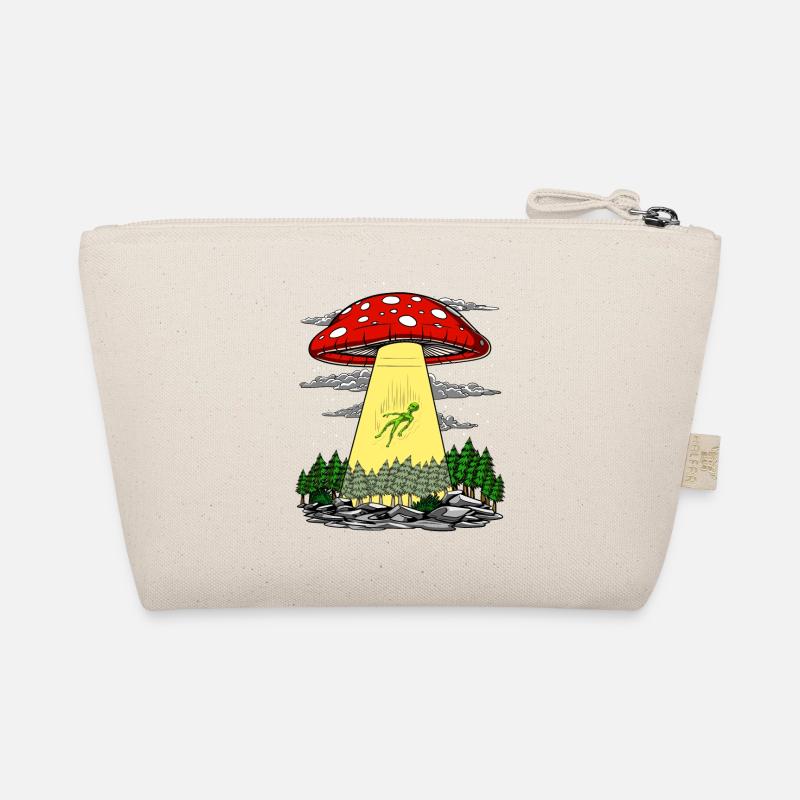 Magic Mushroom Alien Abduction UFO Psilocybin Trip Organic Pouch