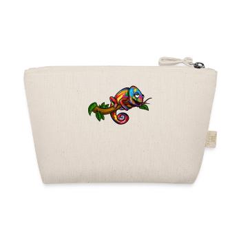 Regenbogen-Chamäleon-buntes Eidechsen-Reptil - Bio-Täschchen - Natur - Hinten