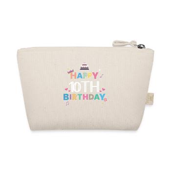 Happy Birthday 10th Birthday - Organic Pouch - nature - Back