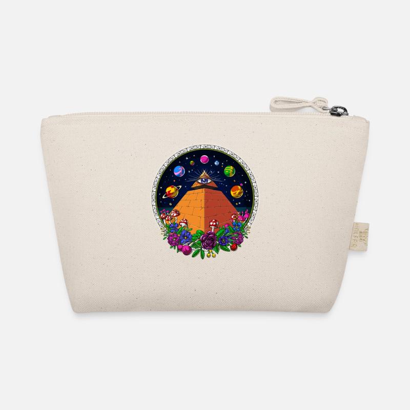 Egyptian Pyramid All Seeing Eye Psychedelic Trip Organic Pouch