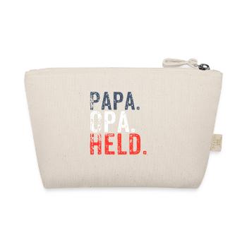Father and son dad grandpa hero family grandparents - Organic Pouch - nature - Back