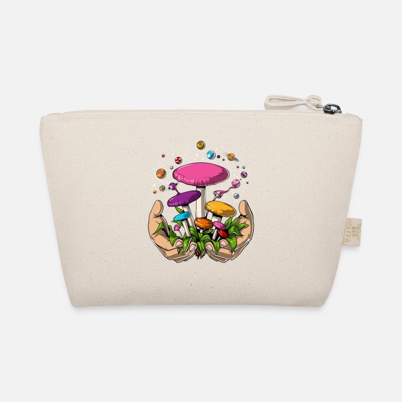Psychedelic Magic Mushrooms Space Planets Trip Organic Pouch