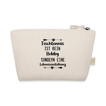 Tischtennis Ping Pong Lustig Witz Spruch Slogan - Bio-Täschchen - Natur - Hinten