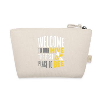 Welcome to our Hive Bee Gift - Organic Pouch - nature - Back