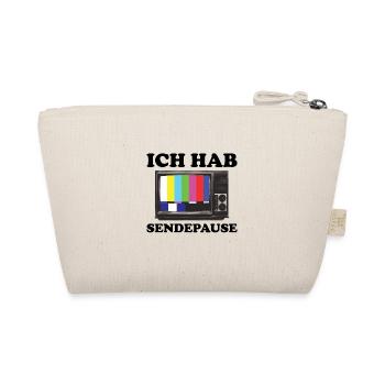 Retro TV Sendepause Oldschool 60er 70er 80er 90er - Bio-Täschchen - Natur - Hinten