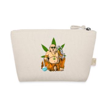 Buddha Smoking Weed - Organic Pouch - nature - Back
