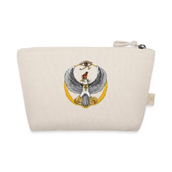 Horus Ancient Egyptian Falcon God - Organic Pouch - nature - Back