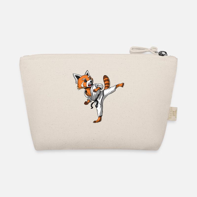 Red Panda Bear Karate Ninja Organic Pouch
