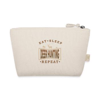 Eat Sleep Deer Hunting Repeat - Organic Pouch - nature - Back