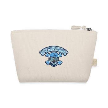 Skelett Taucherbrille Speerfischer Geschenk Jäger - Bio-Täschchen - Natur - Hinten