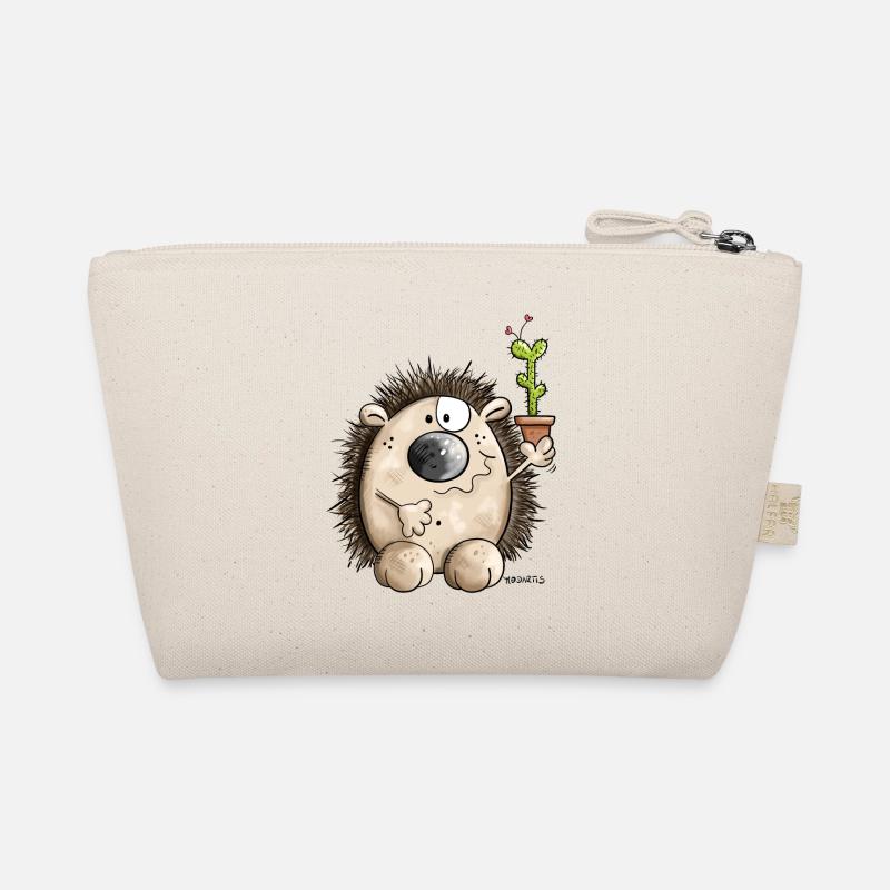 Hedgehog with cactus Organic Pouch