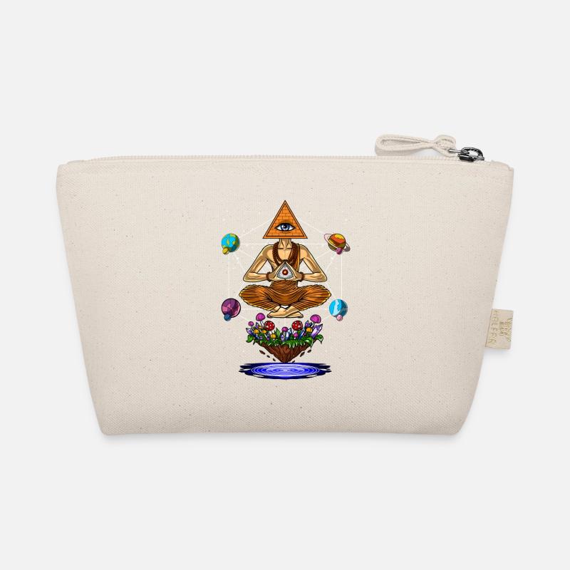 Psychedelische Illuminati-Pyramidenpilze Bio-Täschchen
