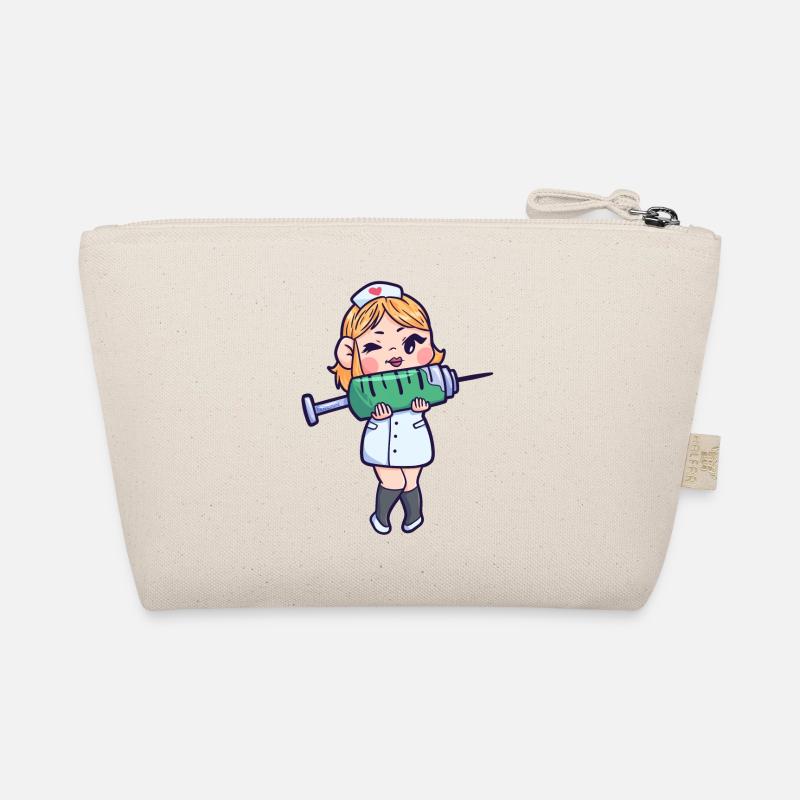 Krankenschwester Spritze Hilfe Geschenk Bio-Täschchen