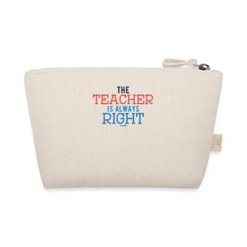 Teacher saying funny school gift - Organic Pouch - nature - Back