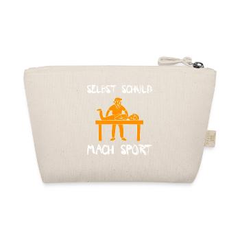 Physiotherapeut Humorvoll Geschenk Spruch Lustig - Bio-Täschchen - Natur - Hinten