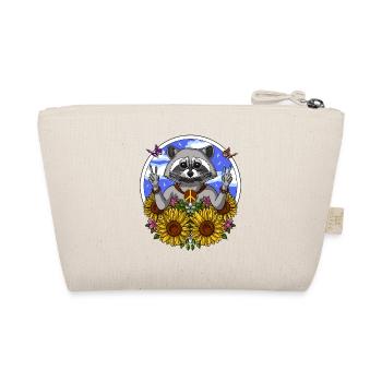 Hippie Raccoon - Organic Pouch - nature - Back
