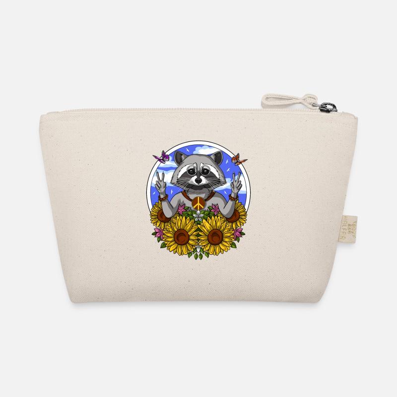 Hippie-Waschbär Bio-Täschchen