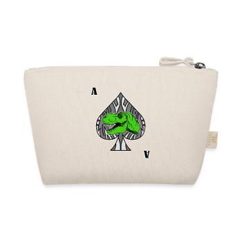 Dinosaurier Pokerstar Trex Pikass, Skat, Poker - Bio-Täschchen - Natur - Hinten