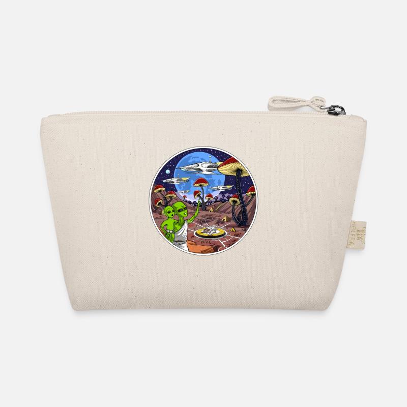 Psychedelische Alien Magic Mushrooms Bio-Täschchen