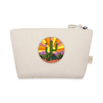 Hippie Cactus Desert - Organic Pouch - nature - Back