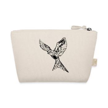 Eleganter fliegender Falke - Bio-Täschchen - Natur - Hinten