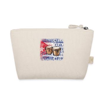 Bongos Salsa Music T-Shirt - Organic Pouch - nature - Back