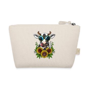 Hippie Cow Smoking Weed - Organic Pouch - nature - Back