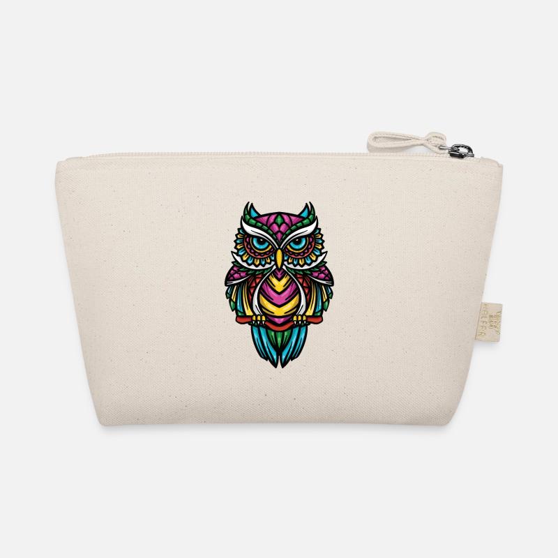 Eule Waldeule Eulen Geschenk Eulen Deko Bio-Täschchen