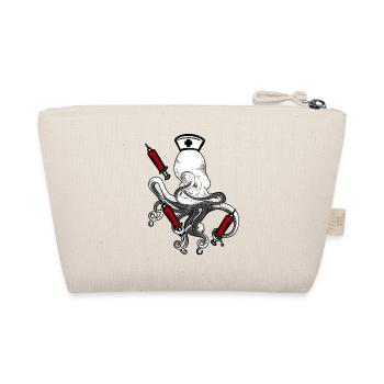 Nurse Care Octopus Arms Syringes Bloody - Organic Pouch - nature - Back