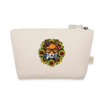 Fox Hippie Sunflowers - Organic Pouch - nature - Back