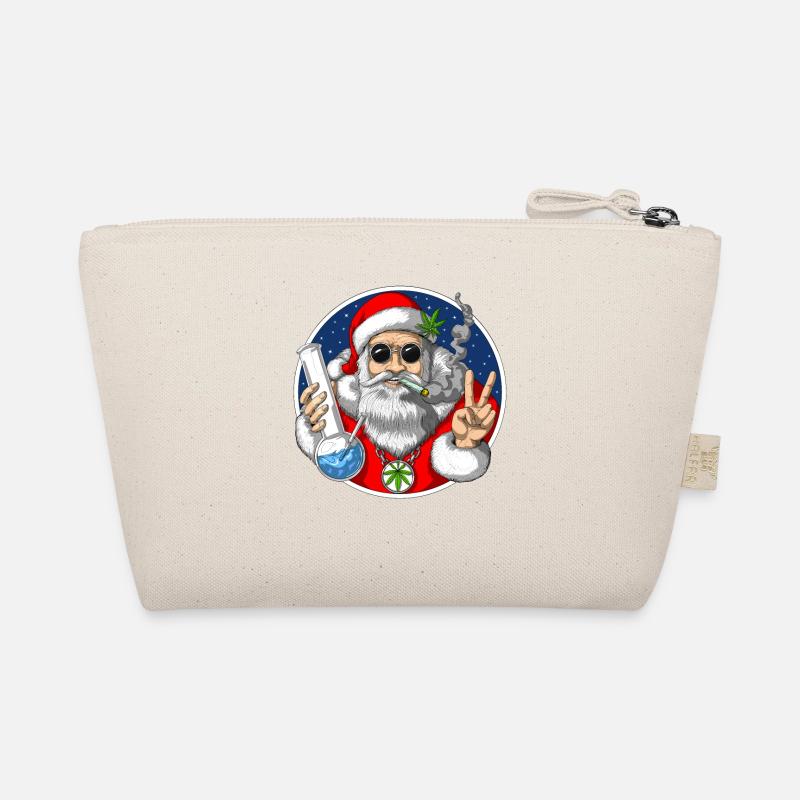 Weihnachtsmann Raucher Gras Bio-Täschchen