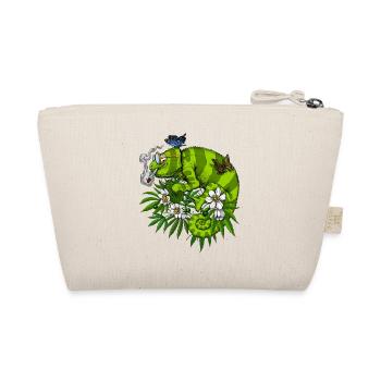 Chameleon Smoking Weed - Organic Pouch - nature - Back