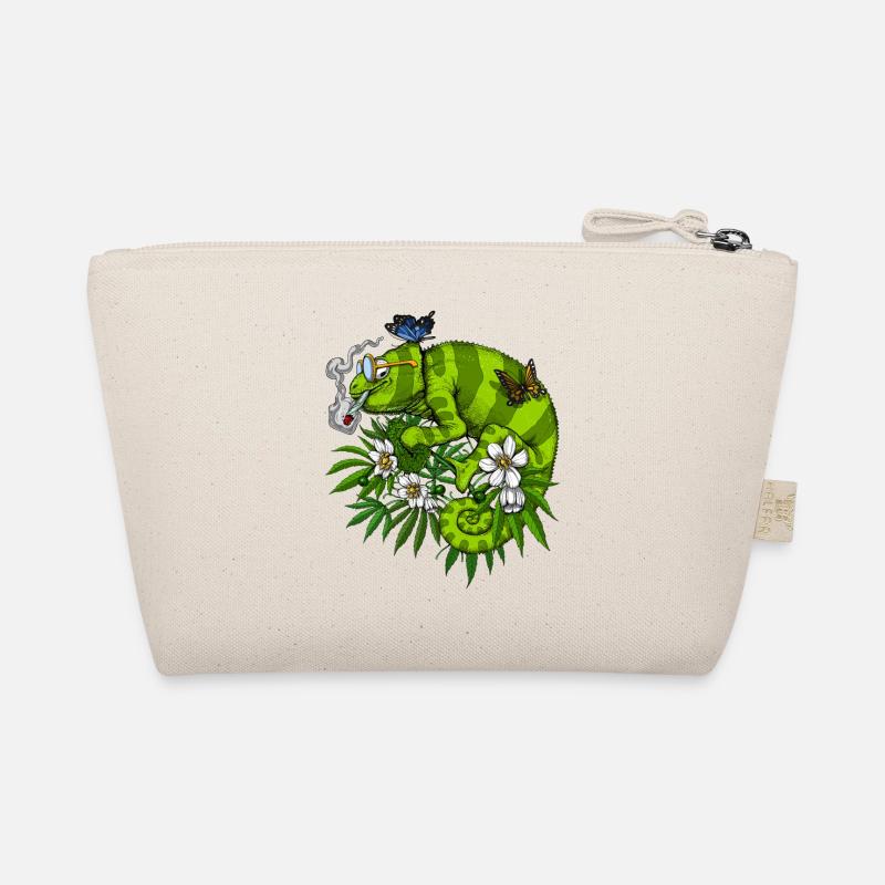 Chameleon Smoking Weed Organic Pouch