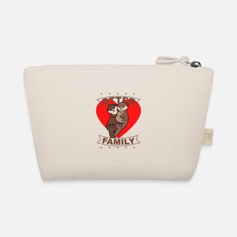 Otter Family, Liebe, Geschenk, Geschenkidee Bio-Täschchen