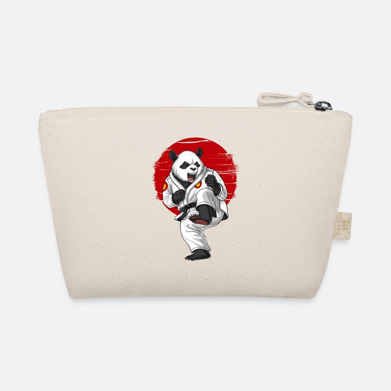 Panda Bären Karate Bio-Täschchen