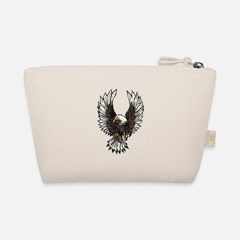 Eagle Adler Adlerkopf Geschenk Biker Bio-Täschchen