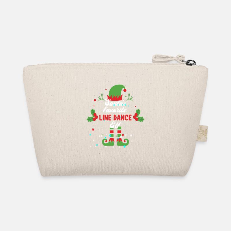 Weihnachten Line Dance Elf Geschenk T-Shirt - Bio-Täschchen - Natur